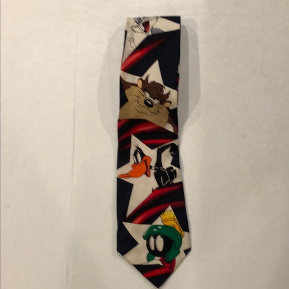 Looney Tunes Character Vintage 💯% Silk Tie